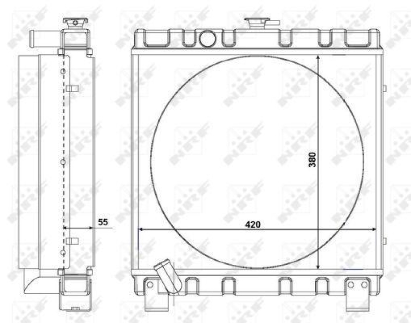 NRF Kühler, Motorkühlung EASY FIT