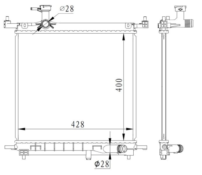 NRF Radiator, engine cooling