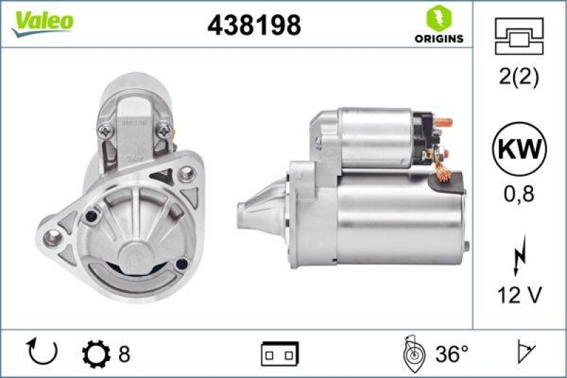 VALEO Starter VALEO ORIGINS NEW OE TECHNOLOGIE