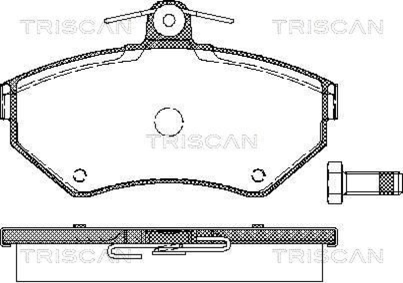 TRISCAN Brake Pad Set, disc brake