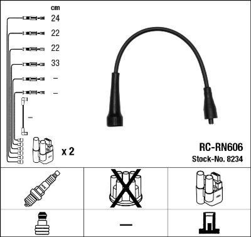 NGK Ignition Cable Kit