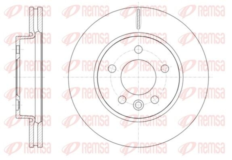 2x REMSA Brake Disc