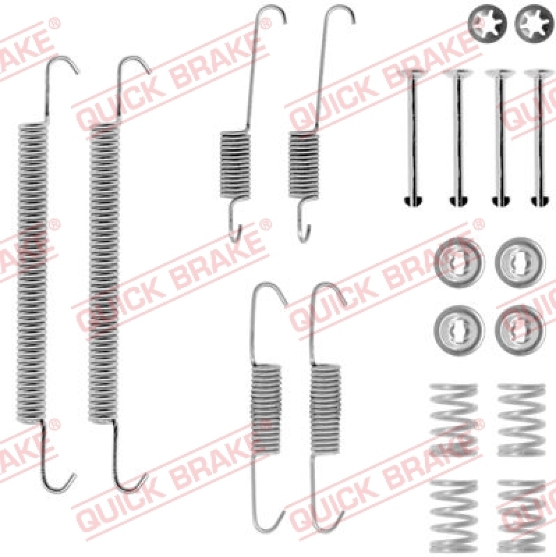 QUICK BRAKE Zubehörsatz Bremsbacken Trommelbremse Montagesatz