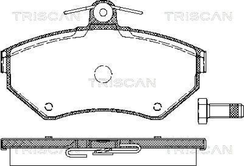 TRISCAN Brake Pad Set, disc brake