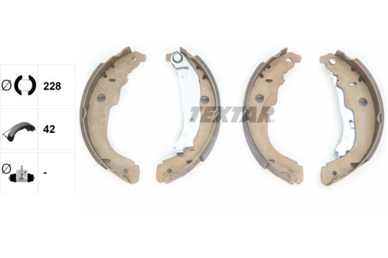 TEXTAR Brake Shoe Set