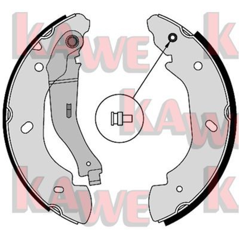 KAWE Brake Shoe Set