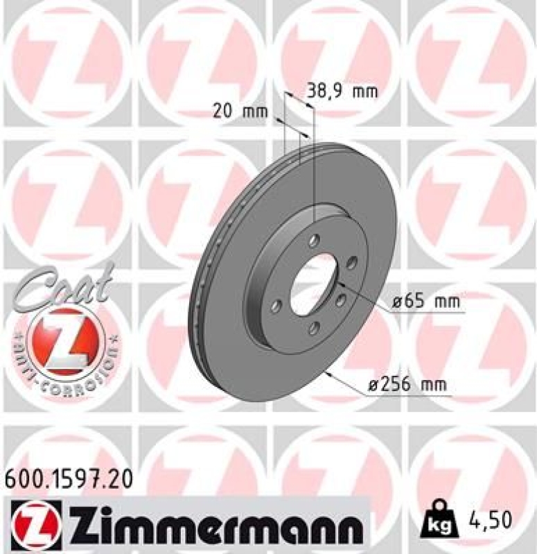 ZIMMERMANN Bremsscheiben + ZIMMERMANN Bremsbeläge