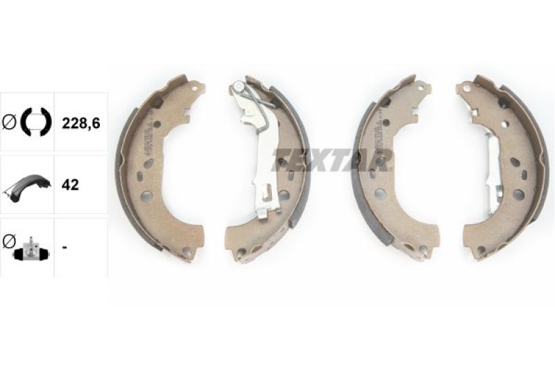 TEXTAR Brake Shoe Set