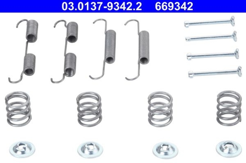 ATE Accessory Kit, parking brake shoes