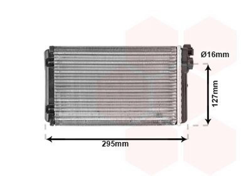 VAN WEZEL Heat Exchanger, interior heating