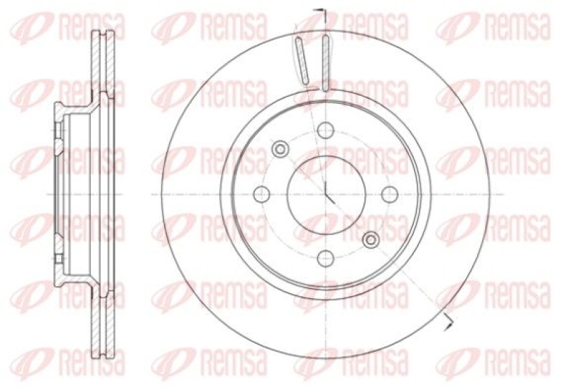 2x REMSA Brake Disc