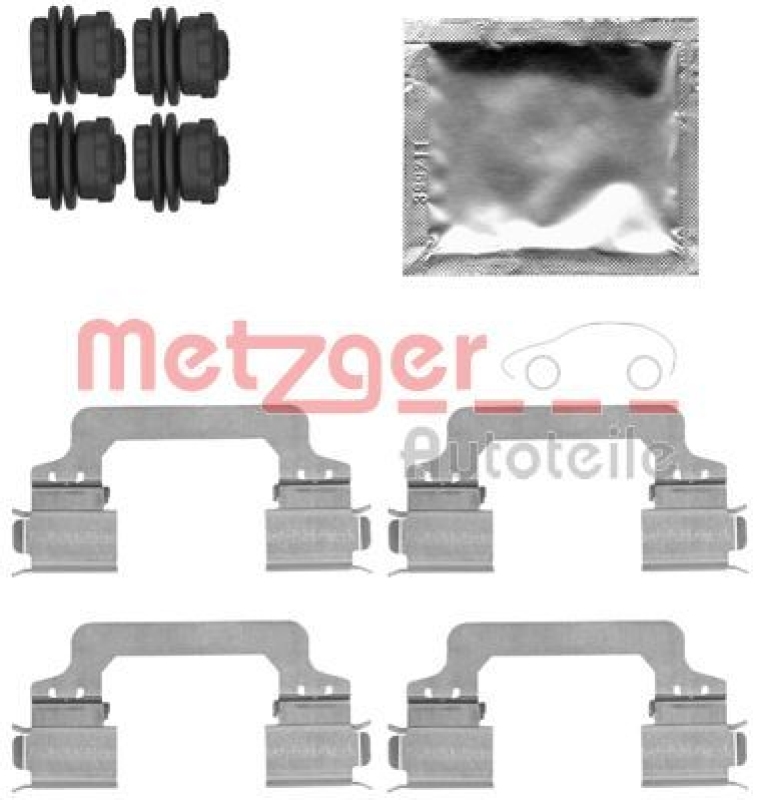 METZGER Accessory Kit, disc brake pad GREENPARTS