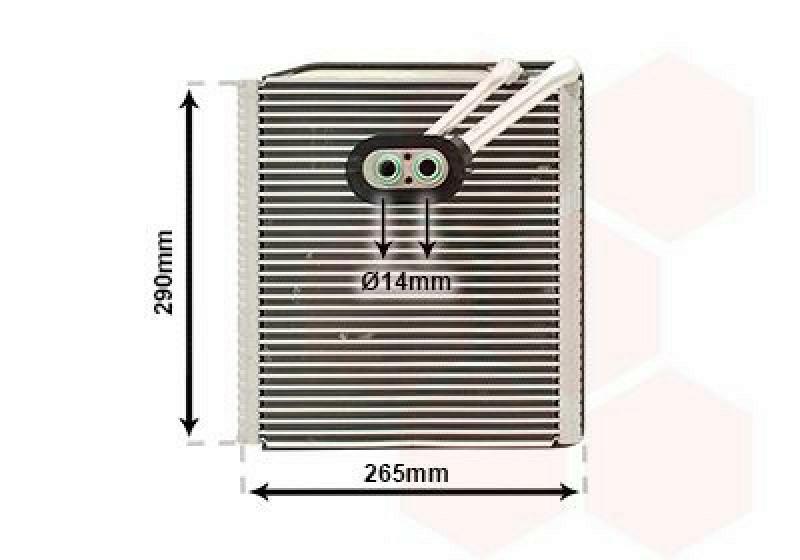 VAN WEZEL Verdampfer, Klimaanlage