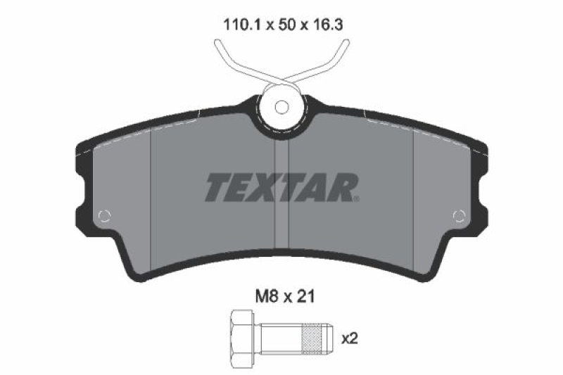 TEXTAR Brake Pad Set, disc brake