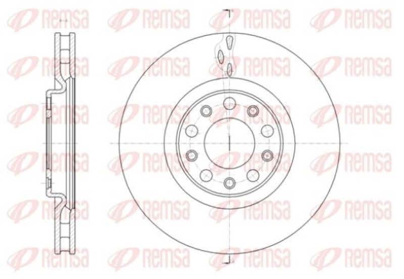 2x REMSA Brake Disc