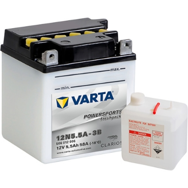 VARTA Starterbatterie POWERSPORTS Freshpack 5,5Ah 58A
