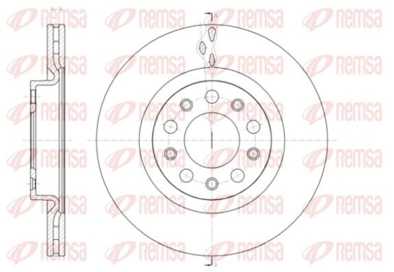 2x REMSA Brake Disc