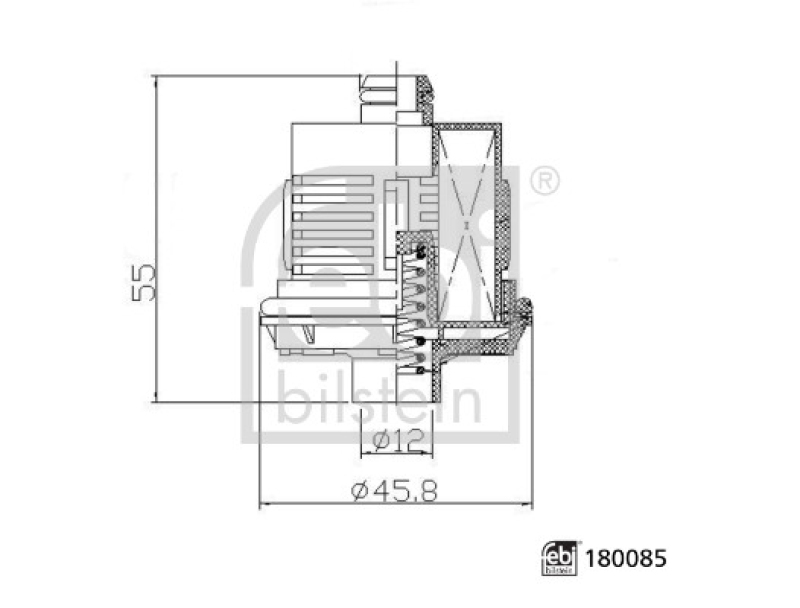 FEBI BILSTEIN Hydraulikfilter, Lamellenkupplung-Allradantrieb febi Plus