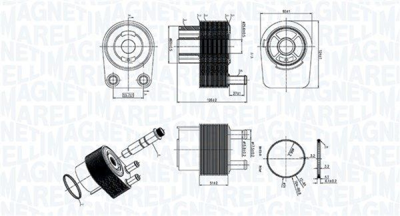 MAGNETI MARELLI Ölkühler, Motoröl