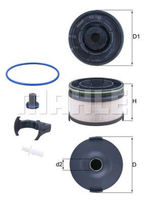 MAHLE Fuel filter