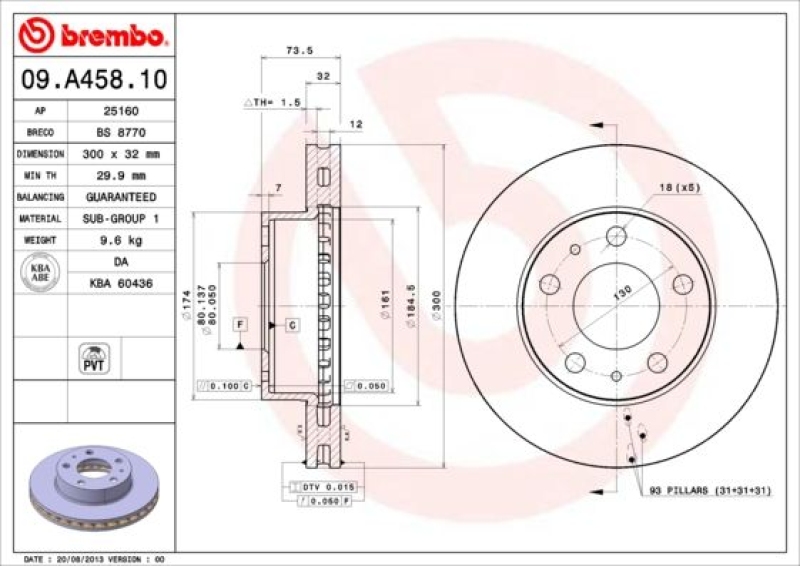 BREMBO BREMSSCHEIBEN + BREMBO BREMSBELÄGE