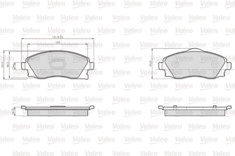 VALEO Brake Pad Set, disc brake