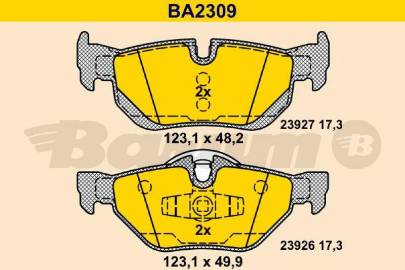 BARUM Brake Pad Set, disc brake