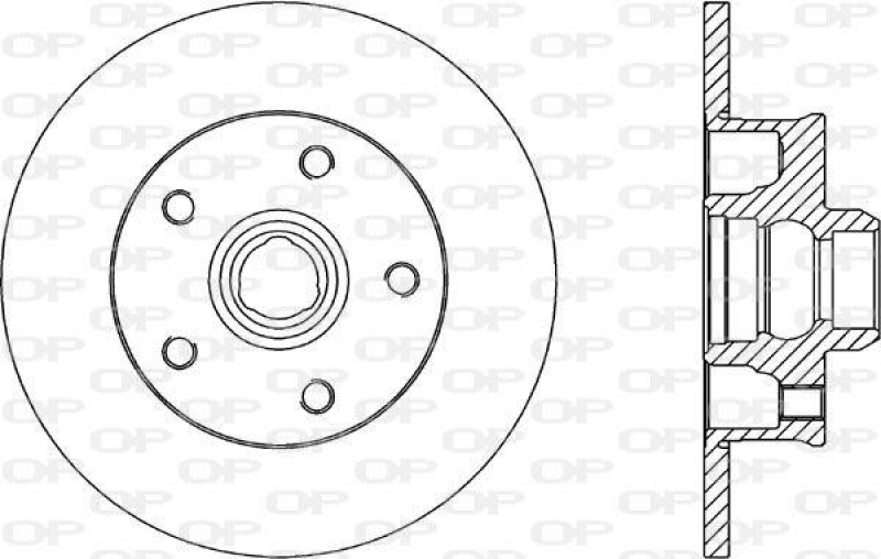 2x OPEN PARTS Bremsscheibe