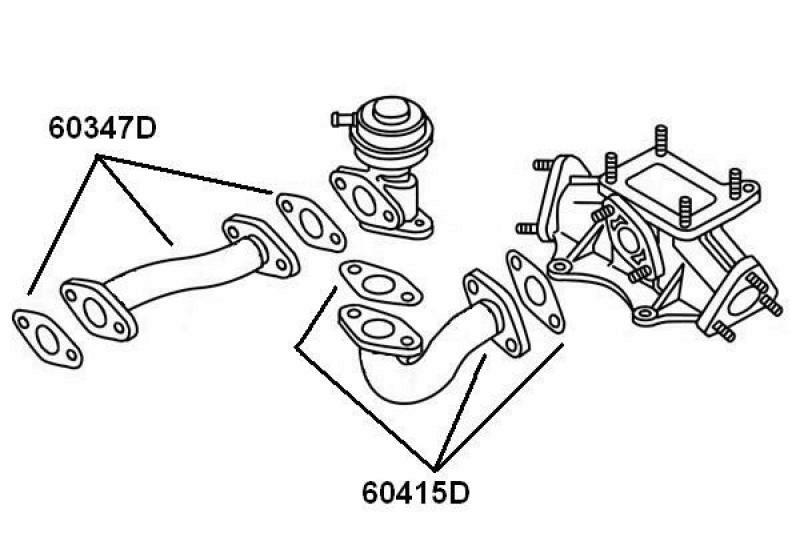 BorgWarner (Wahler) Pipe, EGR valve