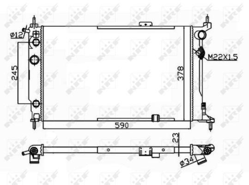 NRF Radiator, engine cooling