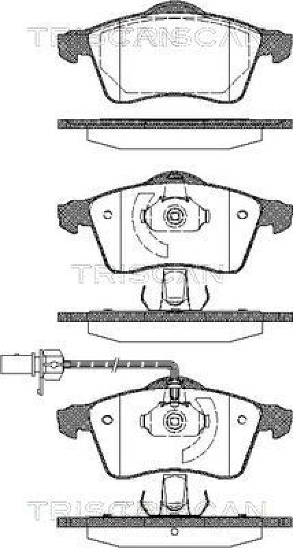 TRISCAN Brake Pad Set, disc brake