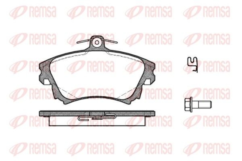 REMSA Brake Pad Set, disc brake