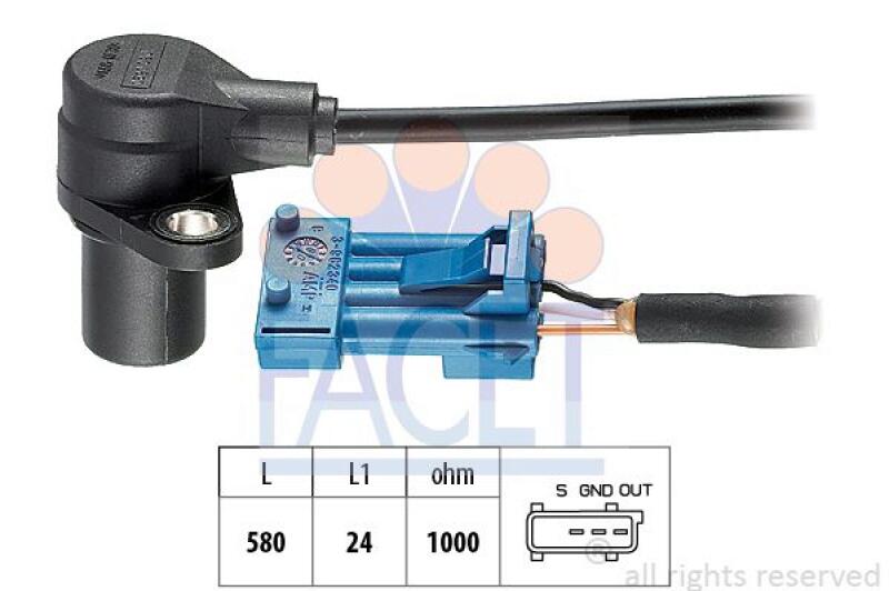 FACET Sensor, crankshaft pulse Made in Italy - OE Equivalent