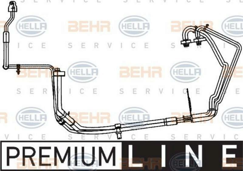 HELLA Hochdruck-/Niederdruckleitung, Klimaanlage BEHR HELLA SERVICE *** PREMIUM LINE ***