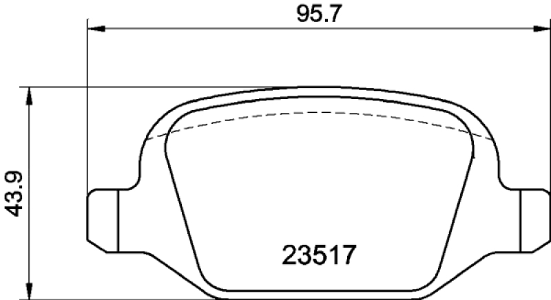 HELLA Brake Pad Set, disc brake