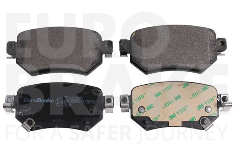 EUROBRAKE Brake Pad Set, disc brake