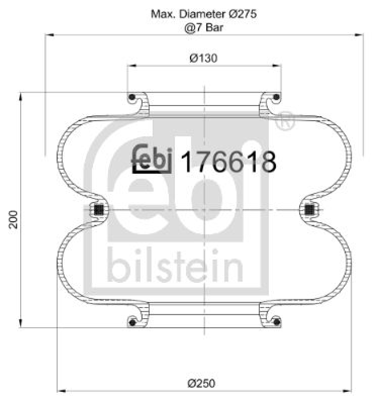 FEBI BILSTEIN Federbalg, Luftfederung