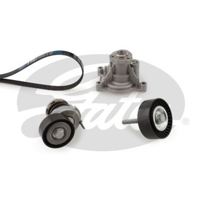 GATES Water Pump + V-Ribbed Belt Set Micro-V® Kit