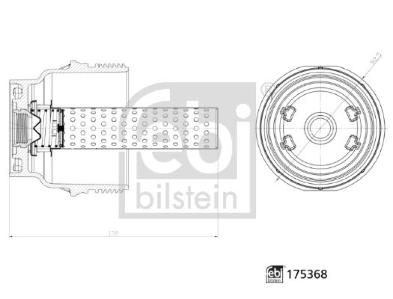 FEBI BILSTEIN Cap, oil filter housing febi Plus