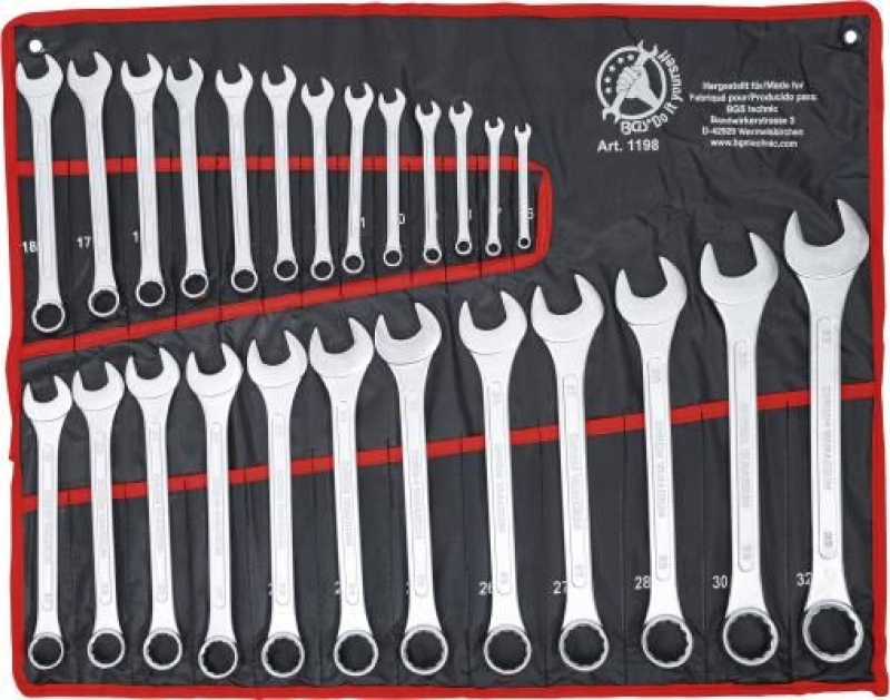 BGS Spanner Set, ring / open ended BGS Do it yourself