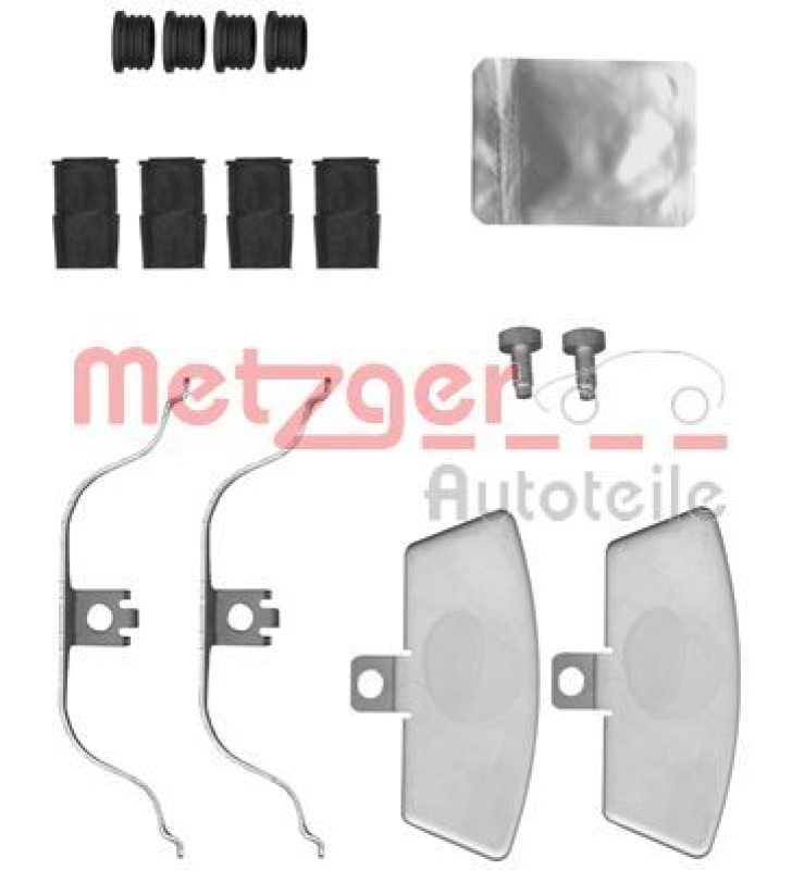 METZGER Accessory Kit, disc brake pad GREENPARTS
