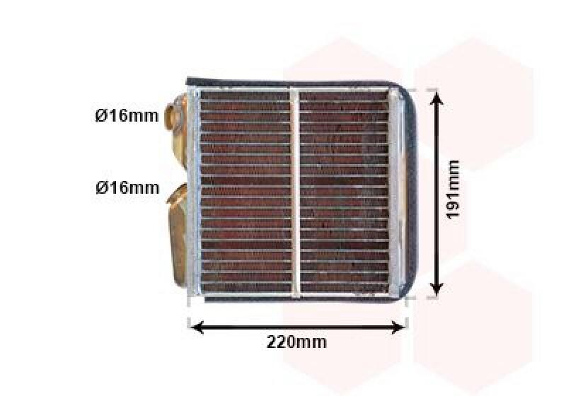 VAN WEZEL Heat Exchanger, interior heating