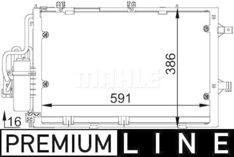 MAHLE Condenser, air conditioning PREMIUM LINE