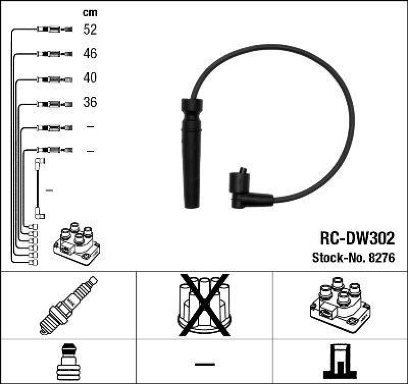 NGK Ignition Cable Kit