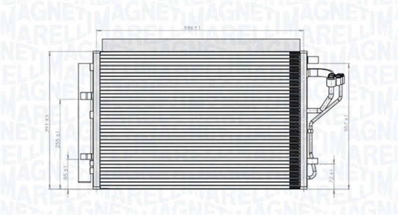 MAGNETI MARELLI Condenser, air conditioning