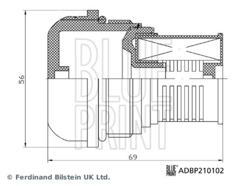 BLUE PRINT Hydraulikfilter, Lamellenkupplung-Allradantrieb Blue Print Solution