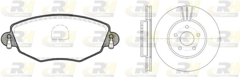 ROADHOUSE Brake Set, disc brake Dual Kit