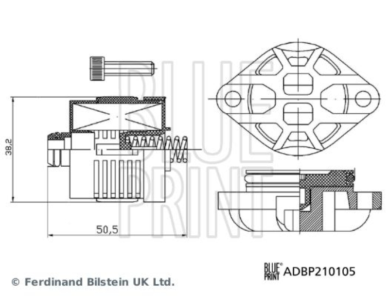 BLUE PRINT Hydraulic Filter, all-wheel-drive coupling Blue Print Solution
