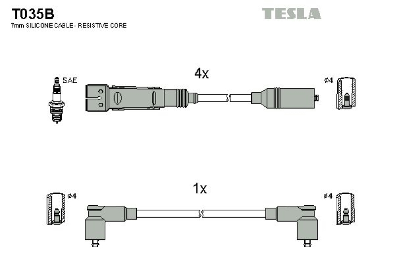 TESLA Ignition Cable Kit