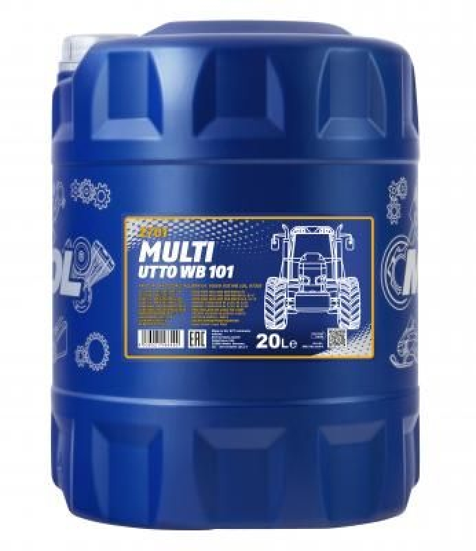 20L Mannol Getriebeöl Hydrauliköl Multi UTTO WB 101